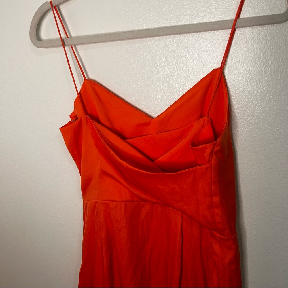 Banana Republic orange crossover hem drapey dress - Picture 5 of 9